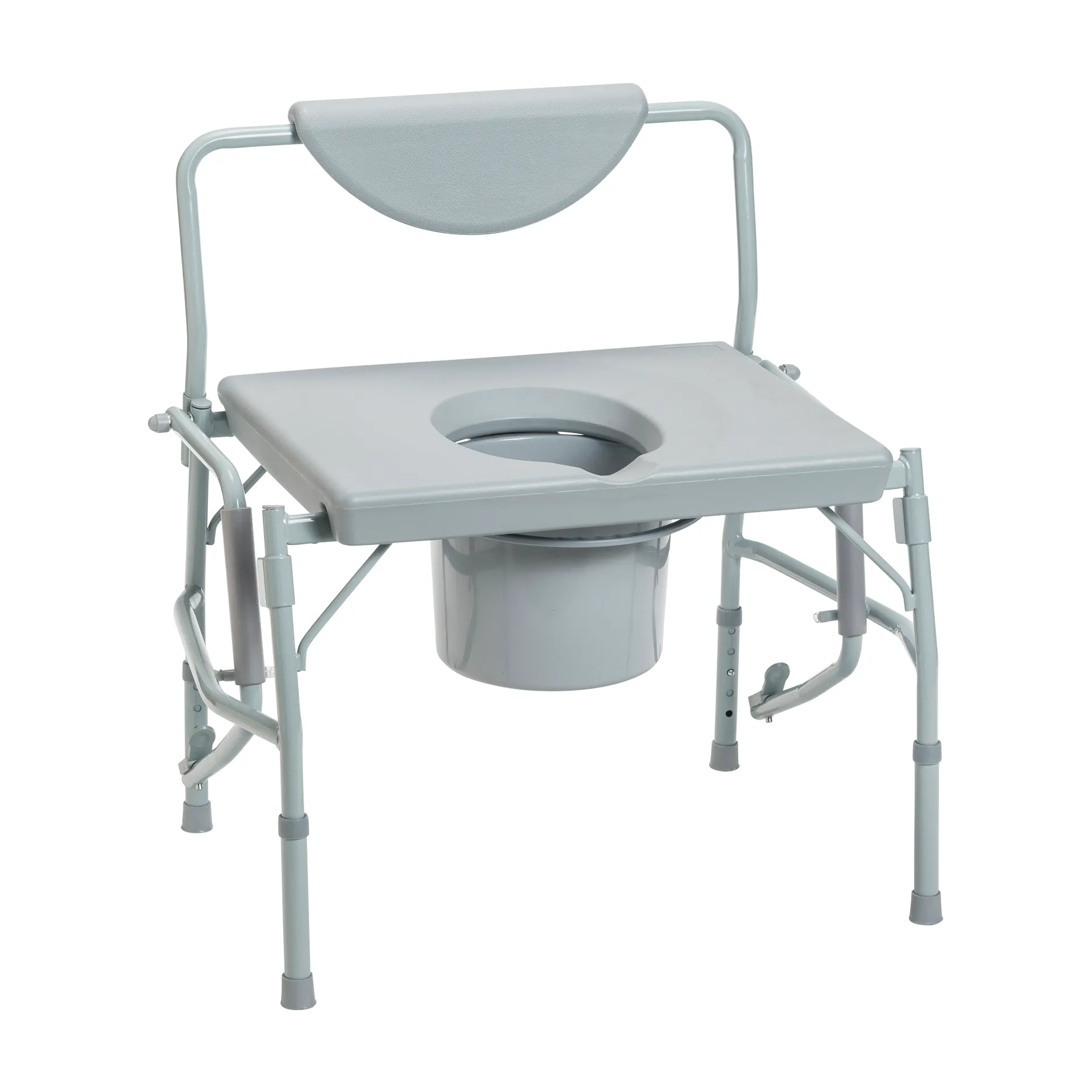 Drive Medical Bariatric Drop Arm Bedside Commode Chair - Image 3