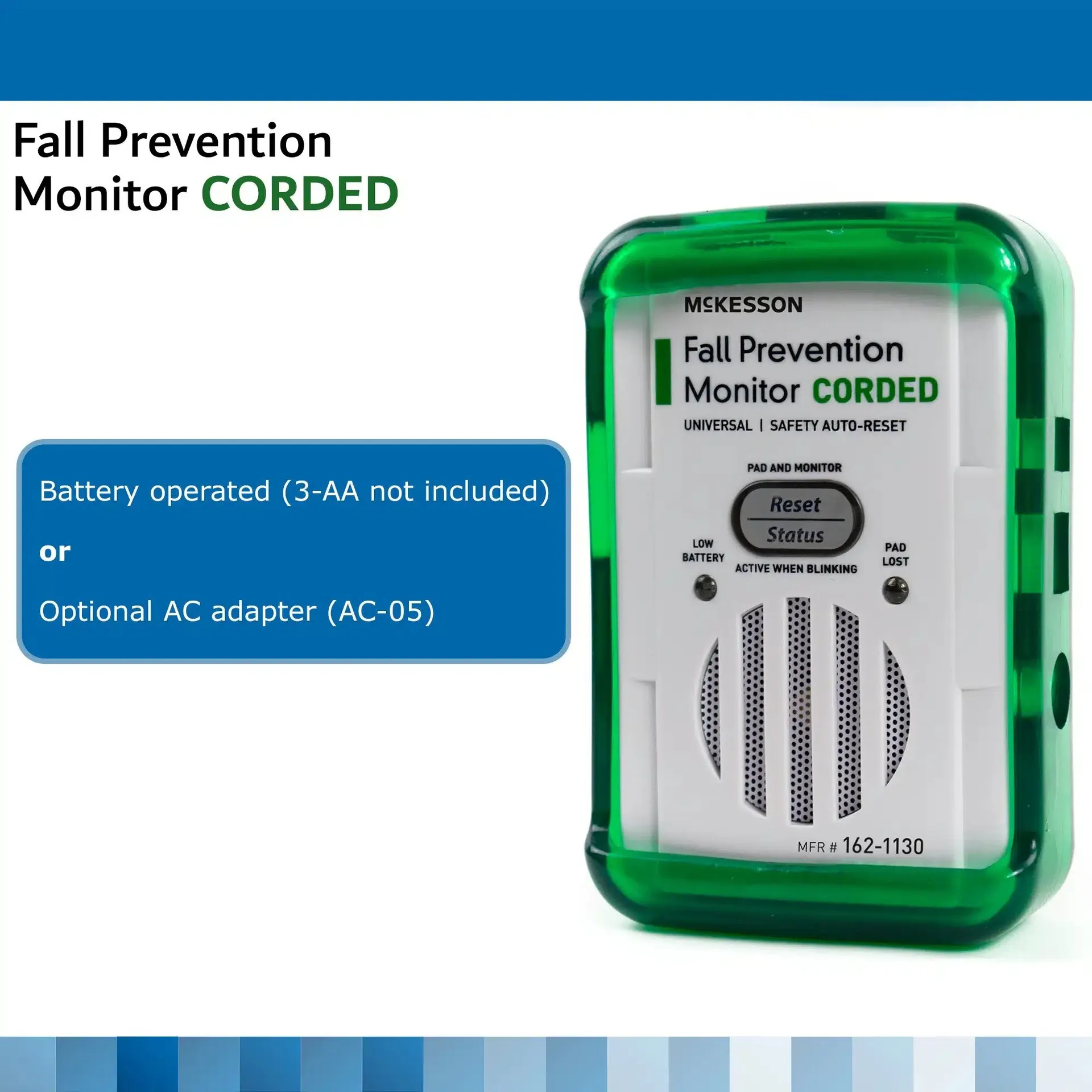 McKesson Fall Prevention Monitor, For Corded Weight-Sensing Bed, Chair Pads, Floor Mats and Seatbelts - Image 4