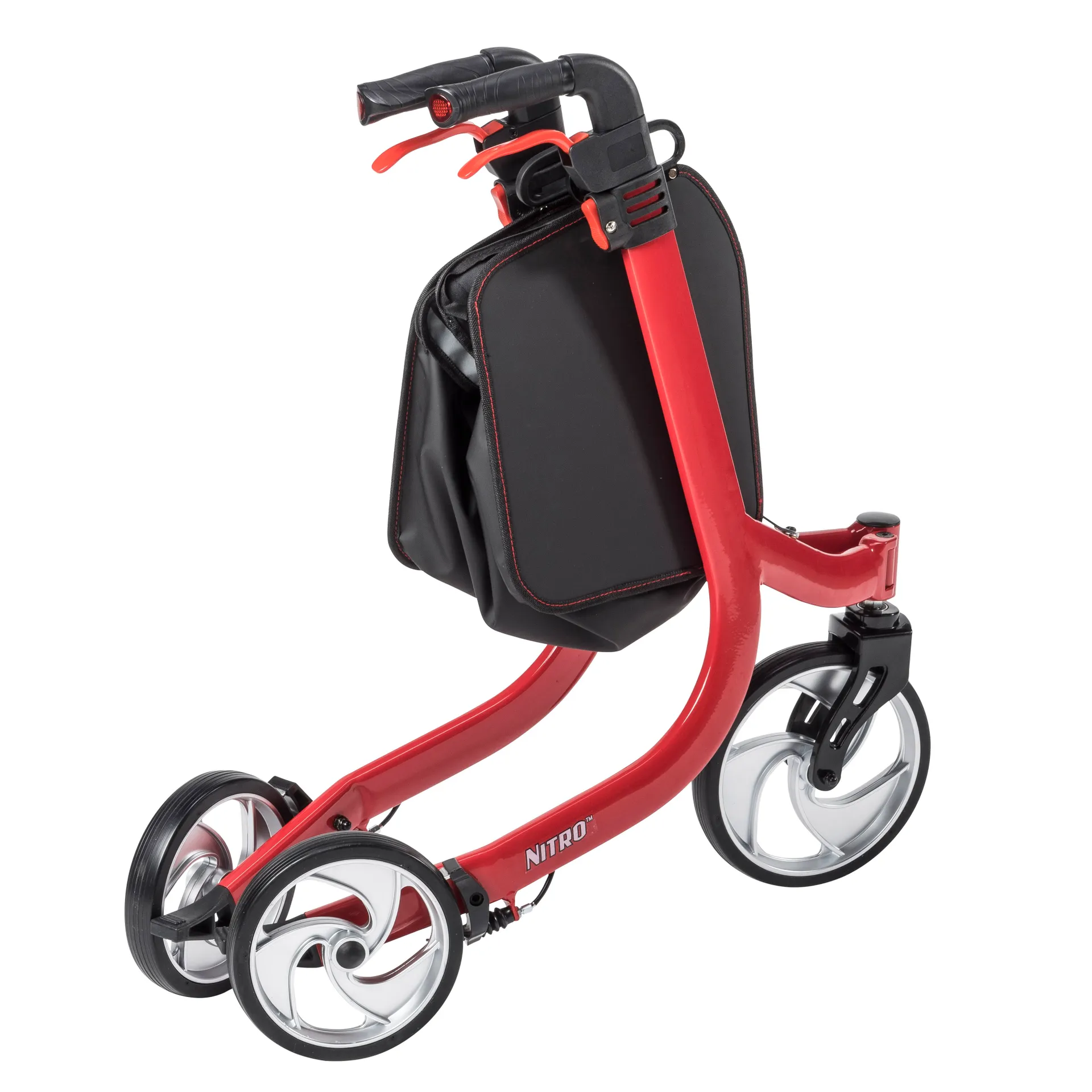 Drive Medical Nitro Euro Style 3-Wheel Rollator Rolling Walker - Image 3