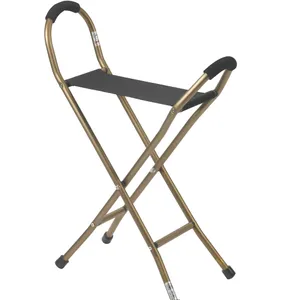 Drive Medical Folding Lightweight Cane with Sling Style Seat Drive Medical Folding Lightweight Cane with Sling Style Seat