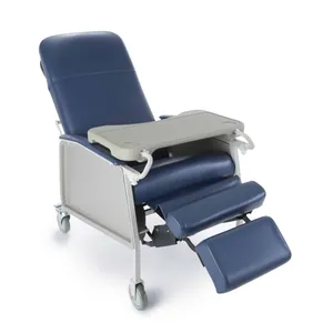 McKesson 3-Position Recliner Chair Blue Vinyl McKesson 3-Position Recliner Chair Blue Vinyl