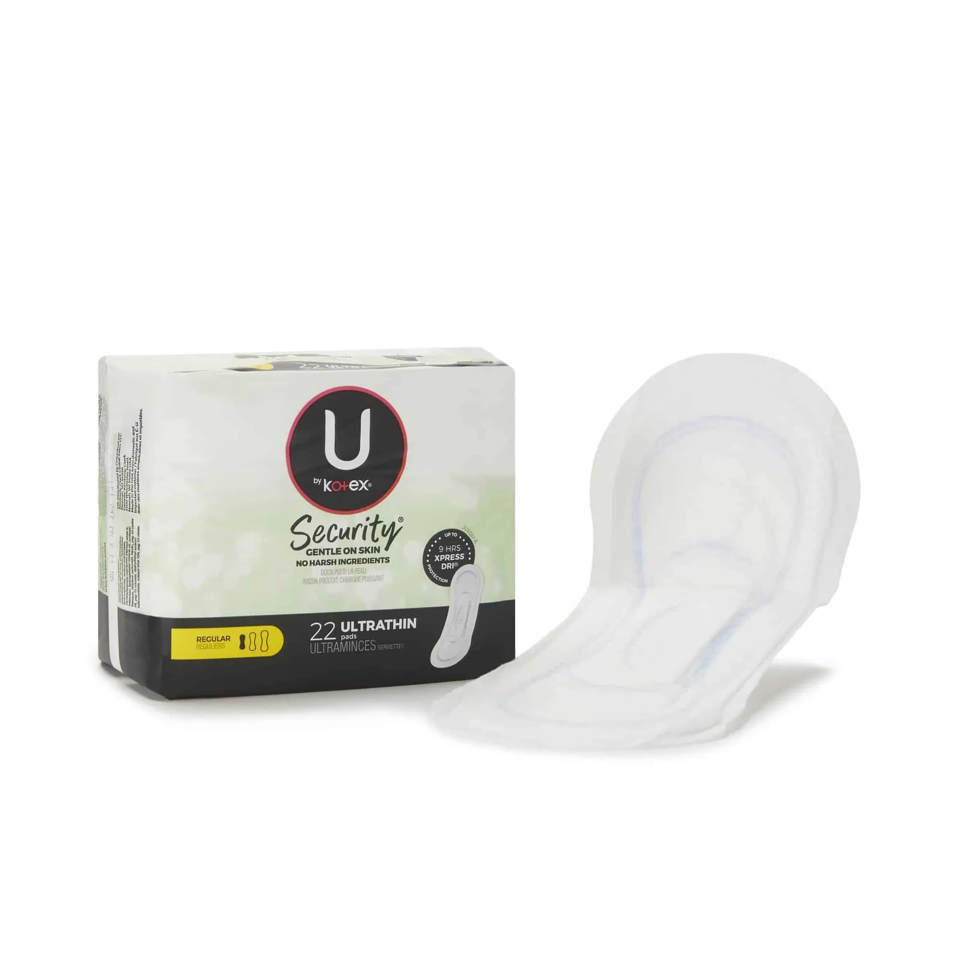 Feminine Pad U by Kotex® Ultra Thin Regular Absorbency Feminine Pad U by Kotex® Ultra Thin Regular Absorbency