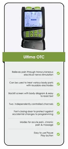 Ultima Digital OTC Dual Channel TENS Unit with Timer by Blue Jay - Image 5