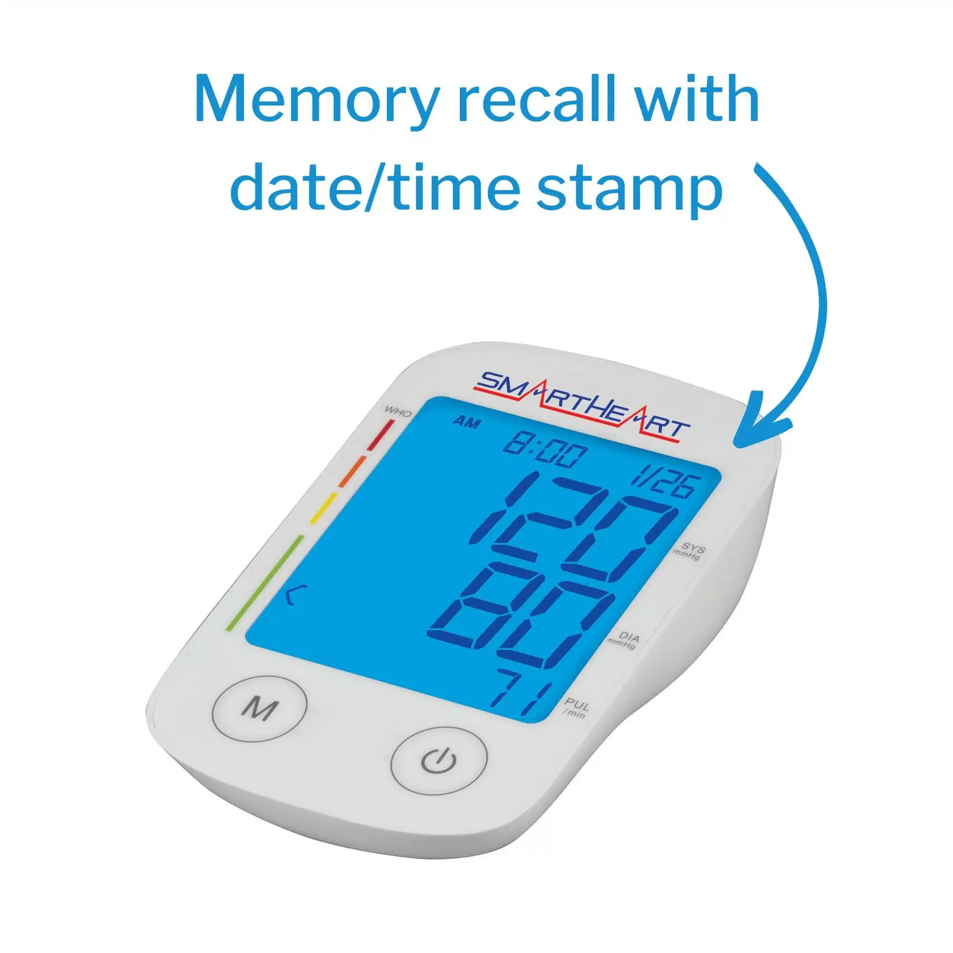 SmartHeart Automatic Digital Blood Pressure Arm Monitor with Automatic Inflation - Image 9