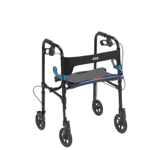 Drive Medical Clever Lite Walker Rollator, Adult, 8″ Wheels, Flame Blue Drive Medical Clever Lite Walker Rollator, Adult, 8″ Wheels, Flame Blue