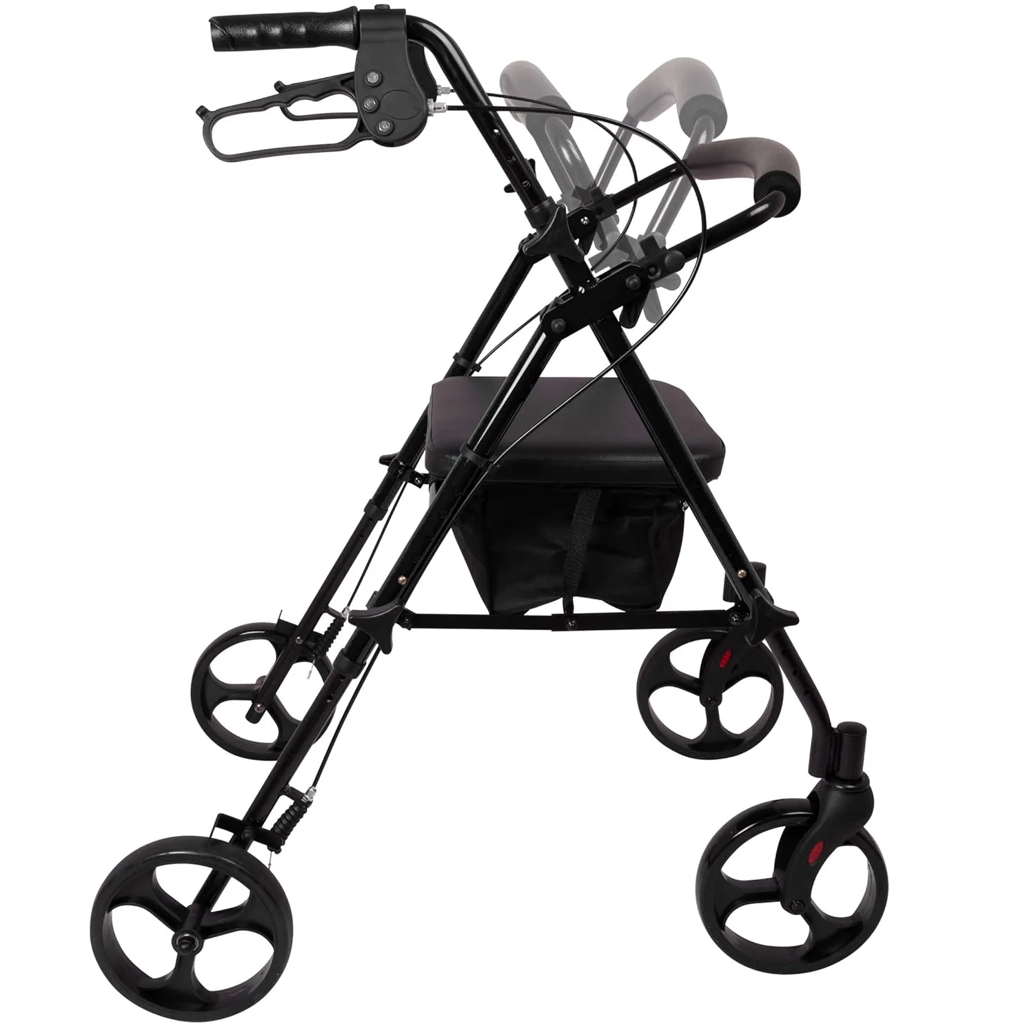 ProBasics Aluminum Height Adjustable Rollator with 8" Wheels - Image 3