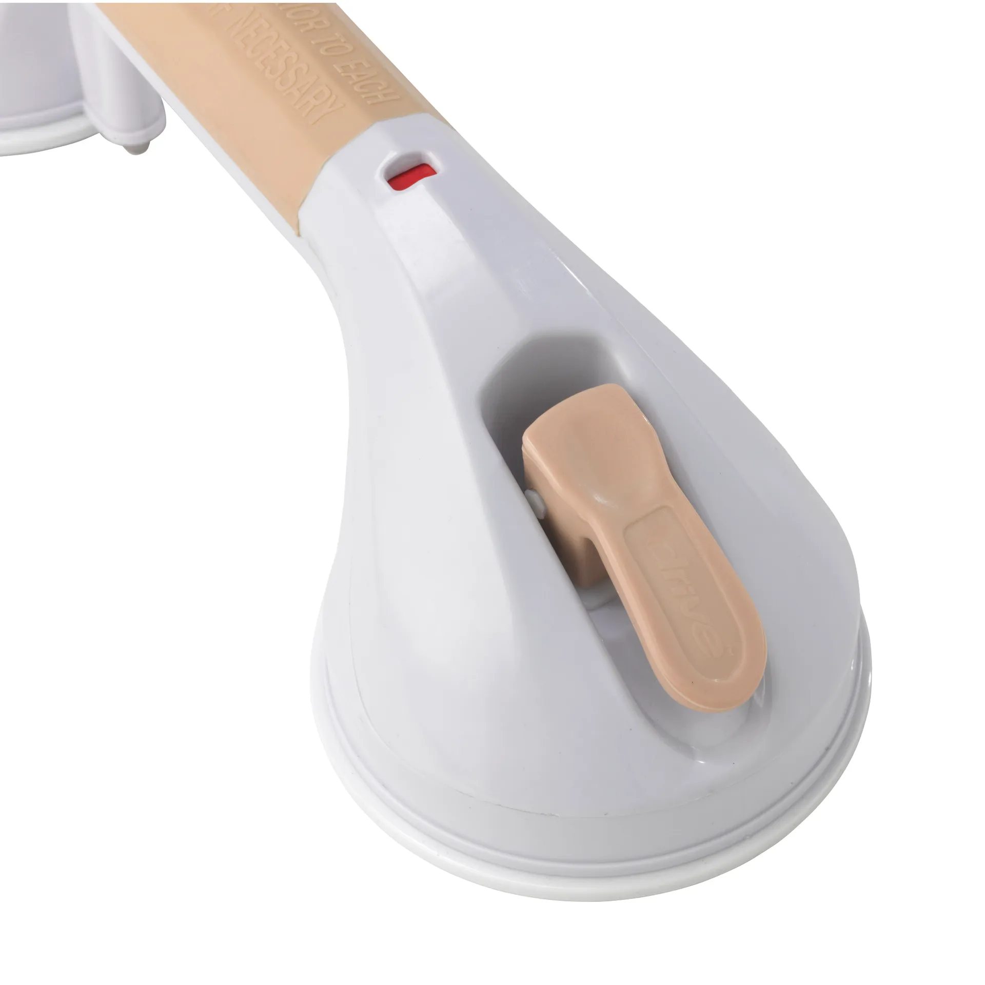Drive Medical Suction Cup Grab Bar, 12", White and Beige - Image 5