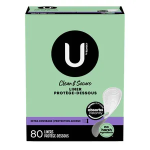 Panty Liner U by Kotex Lightdays Regular Absorbency Panty Liner U by Kotex Lightdays Regular Absorbency