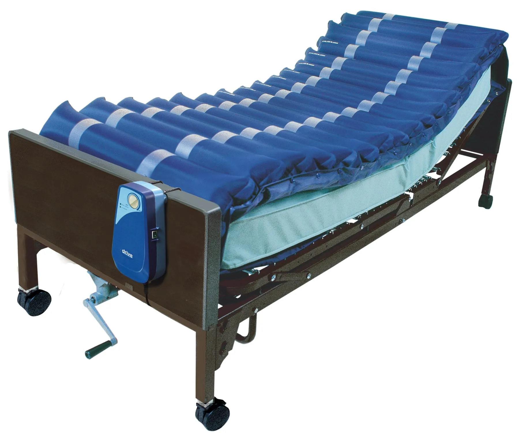 Drive Medical Med Aire Low Air Loss Mattress Overlay System, with APP, 5″ Drive Medical Med Aire Low Air Loss Mattress Overlay System, with APP, 5″