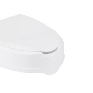 Drive Medical Raised Toilet Seat with Lock and Lid, Standard Seat, 4″ Drive Medical Raised Toilet Seat with Lock and Lid, Standard Seat, 4″