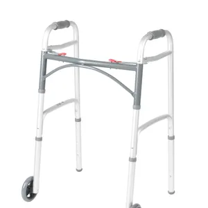 Drive Medical Deluxe Two Button Folding Walker with 5″ Wheels Drive Medical Deluxe Two Button Folding Walker with 5″ Wheels