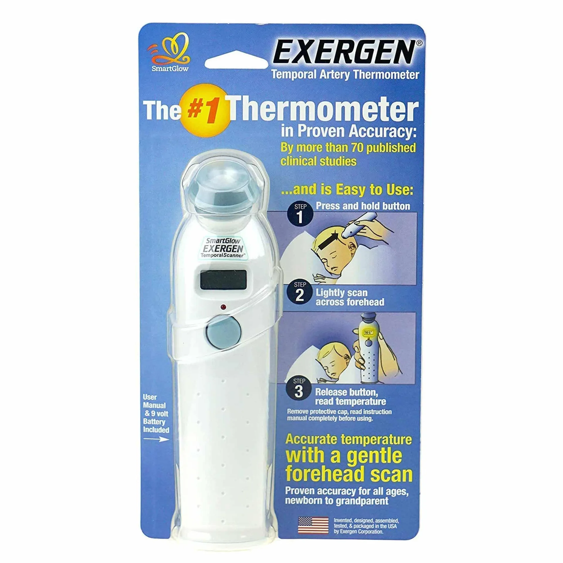 Exergen TAT-2000 Temporal Contact TemporalScanner Artery Professional Thermometer Exergen TAT-2000 Temporal Contact TemporalScanner Artery Professional Thermometer