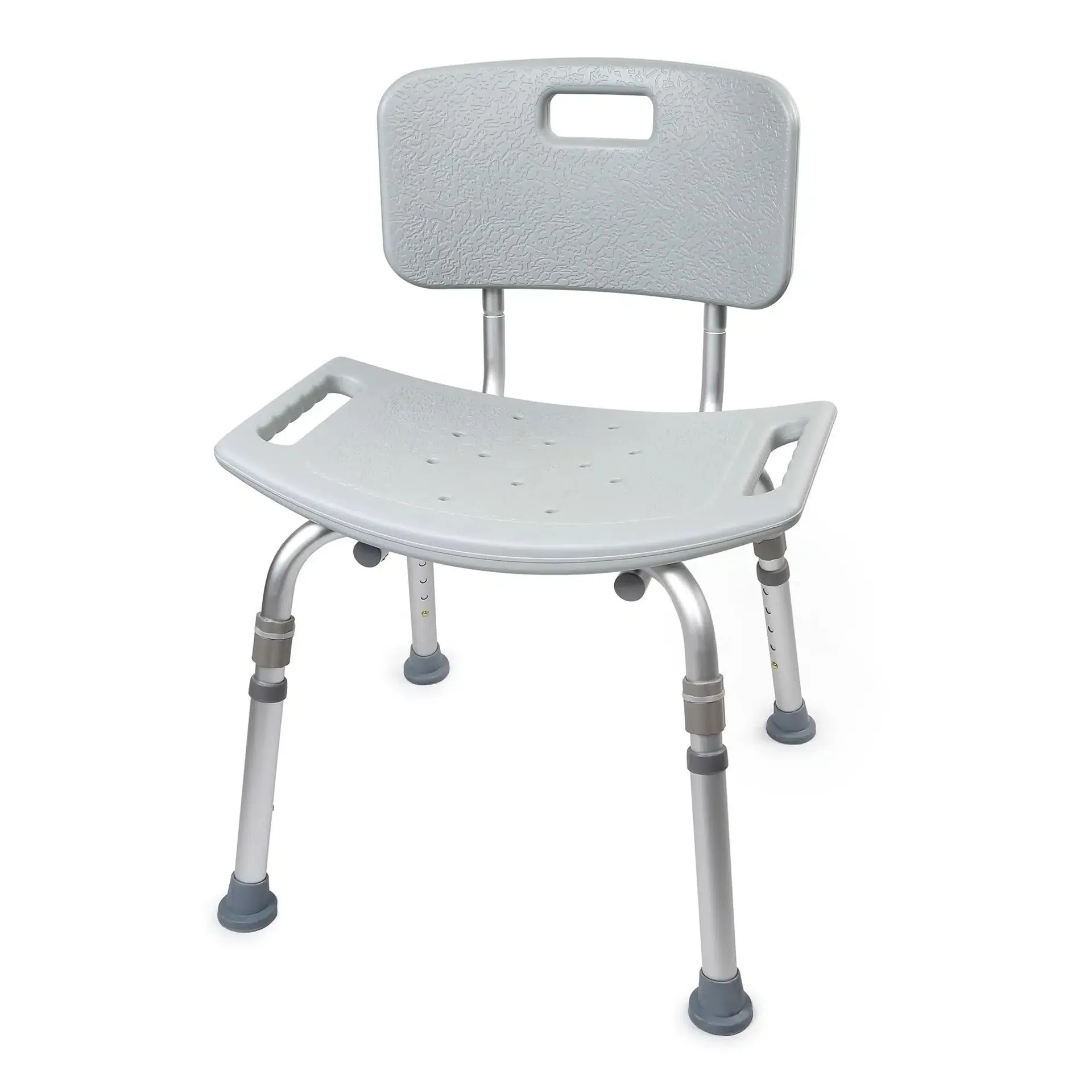 McKesson Bath Bench Without Arms, Aluminum Frame Removable Backrest - Image 4