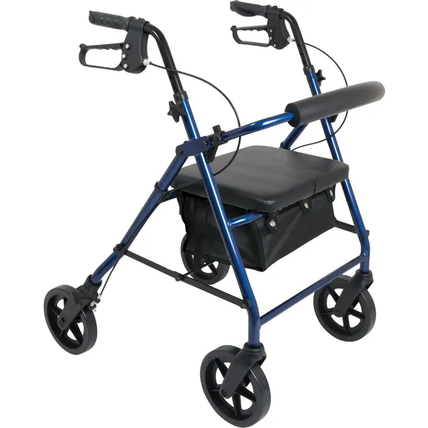 Probasics Remote ProBasics Aluminum Deluxe Rollator | 8 Wheels for Stability