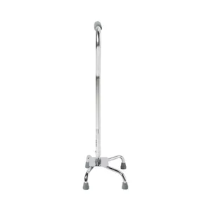 McKesson Steel Chrome Offset Quad Cane With Large Base McKesson Steel Chrome Offset Quad Cane With Large Base