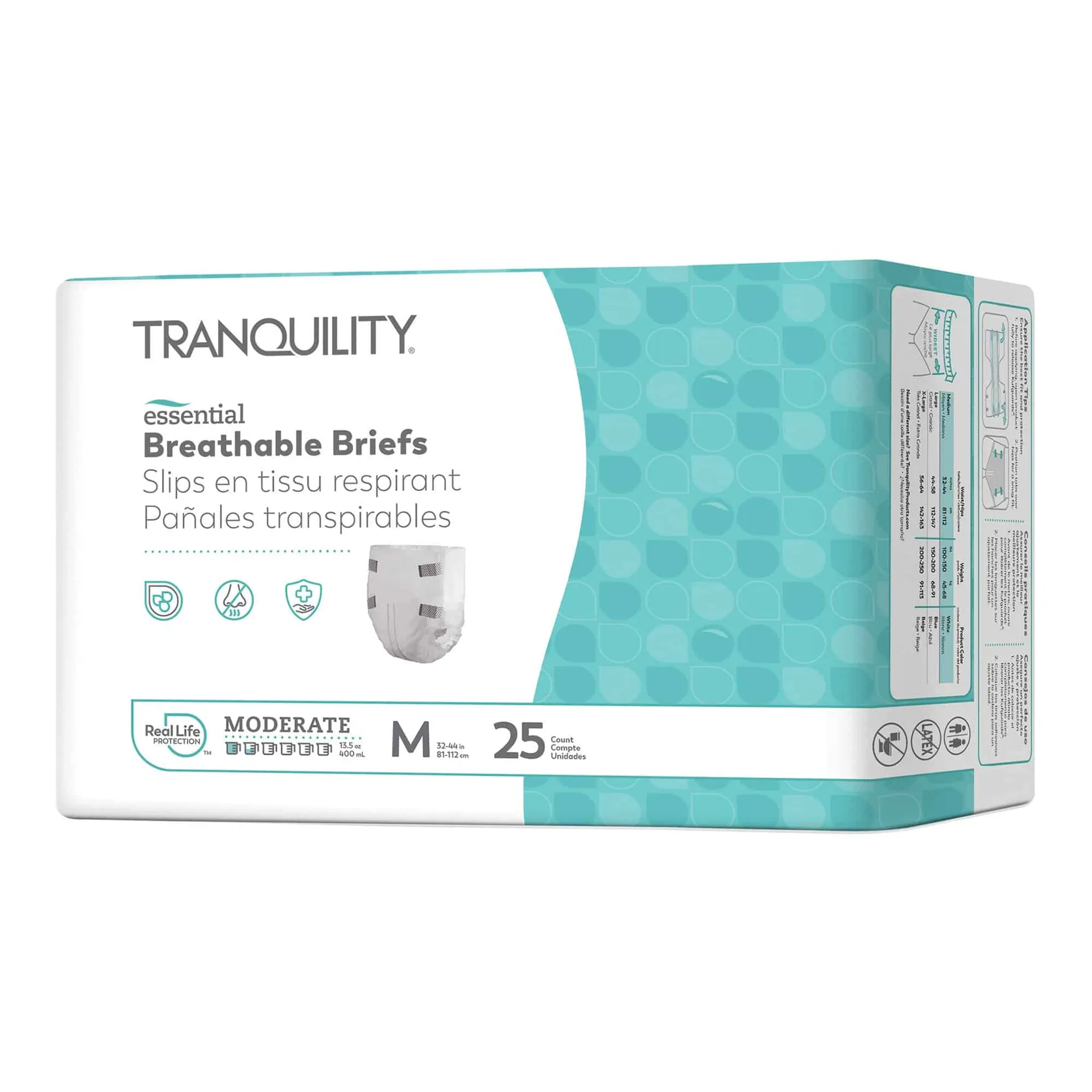 Tranquility Essential Breathable Briefs Moderate Absorbency Tranquility Essential Breathable Briefs Moderate Absorbency