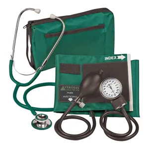 Veridian Aneroid Sphygmomanometer Unit Combo ProKit with Stethoscope, Manual Inflation Veridian Aneroid Sphygmomanometer Unit Combo ProKit with Stethoscope, Manual Inflation