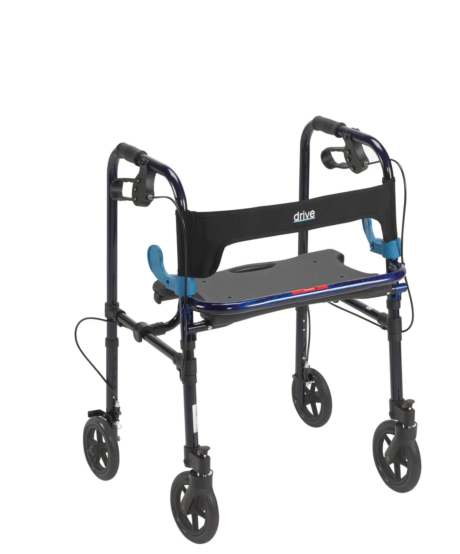 Drive Medical Clever Lite Walker Rollator, Adult, 8″ Wheels, Flame Blue Drive Medical Clever Lite Walker Rollator, Adult, 8″ Wheels, Flame Blue