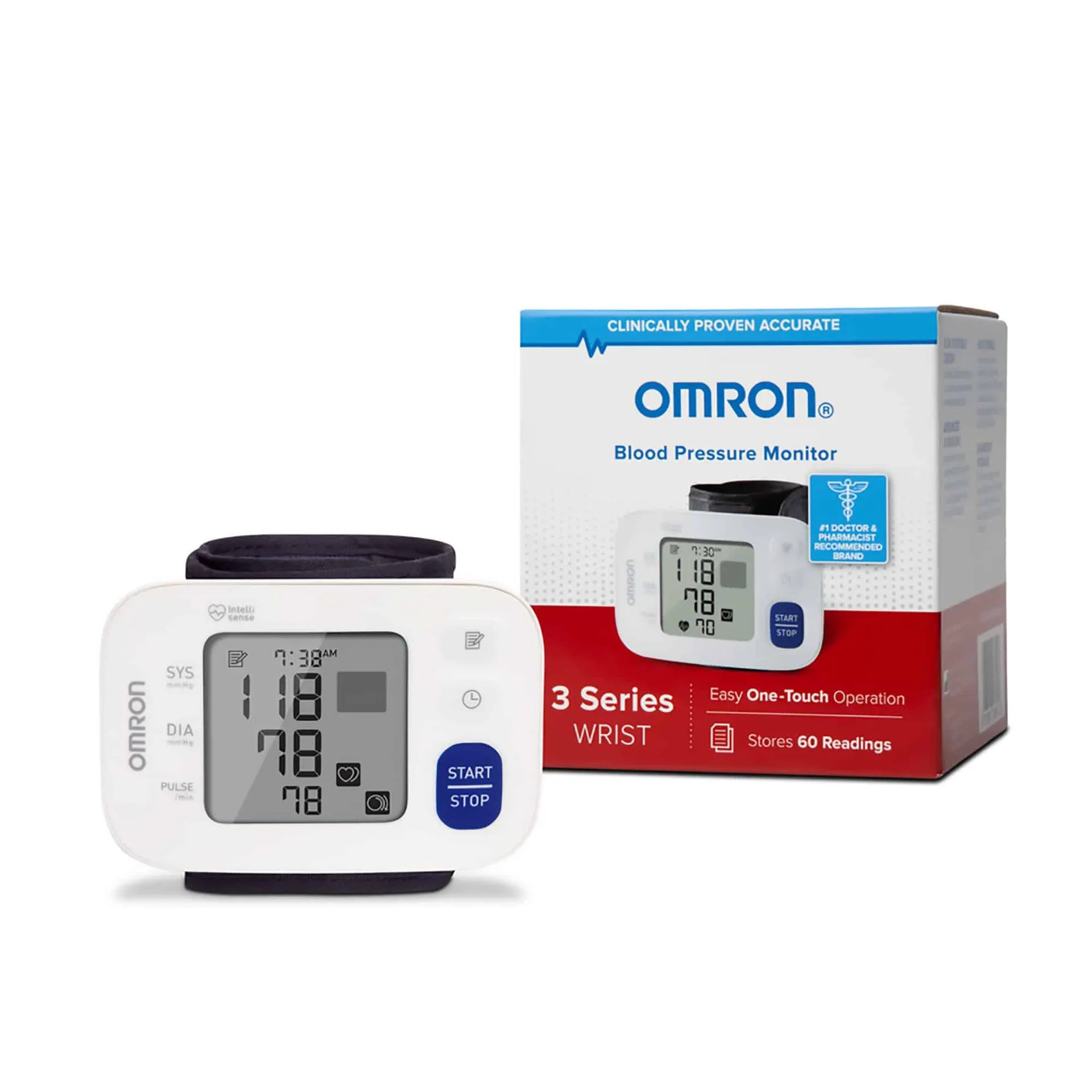 Omron 3 Series Wrist Automatic Digital Blood Pressure Monitor, Adult Large Nylon Cuff 5.3 – 8.5 in Omron 3 Series Wrist Automatic Digital Blood Pressure Monitor, Adult Large Nylon Cuff 5.3 – 8.5 in