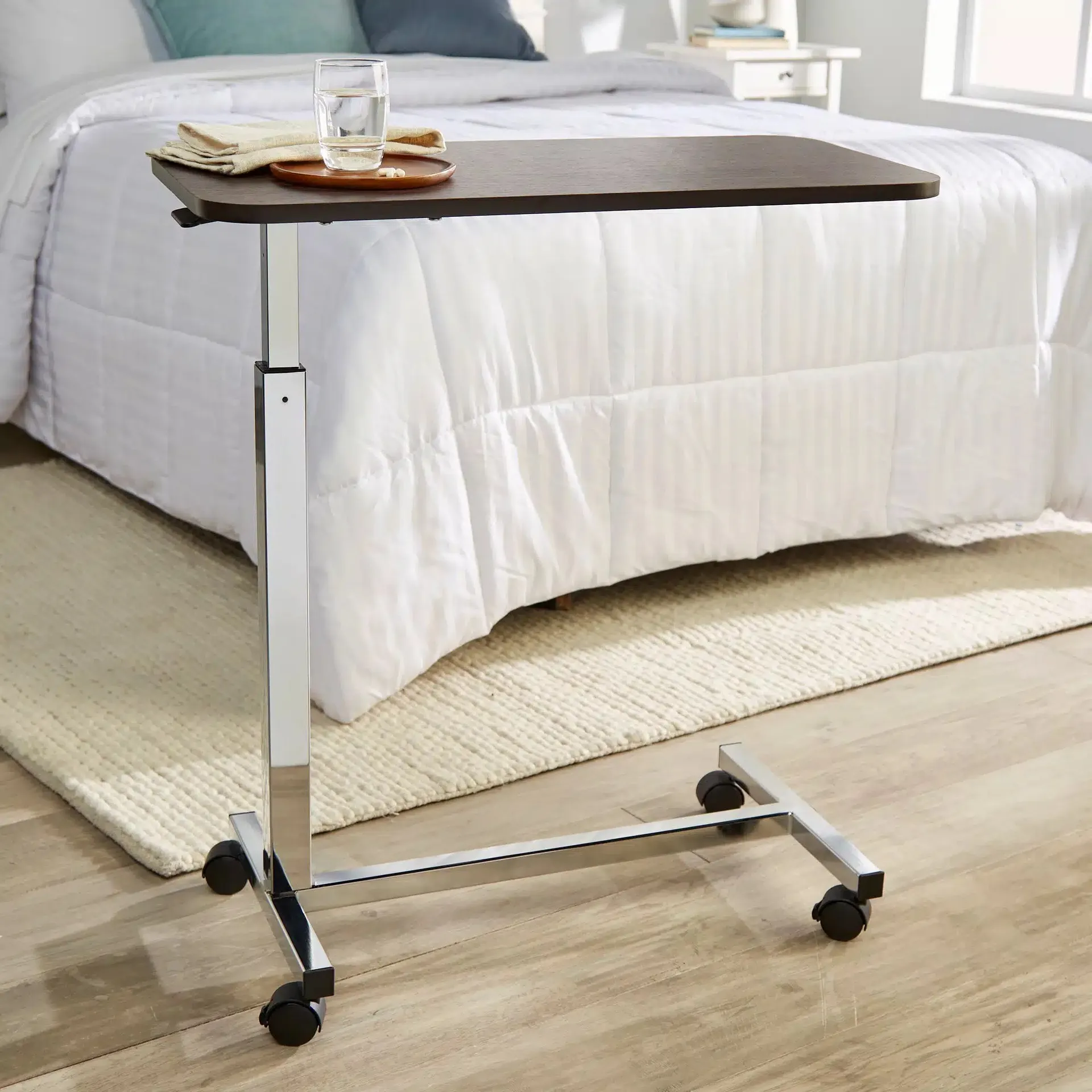McKesson Overbed Table, Non-Tilt, Spring-Assisted Lift - Image 8