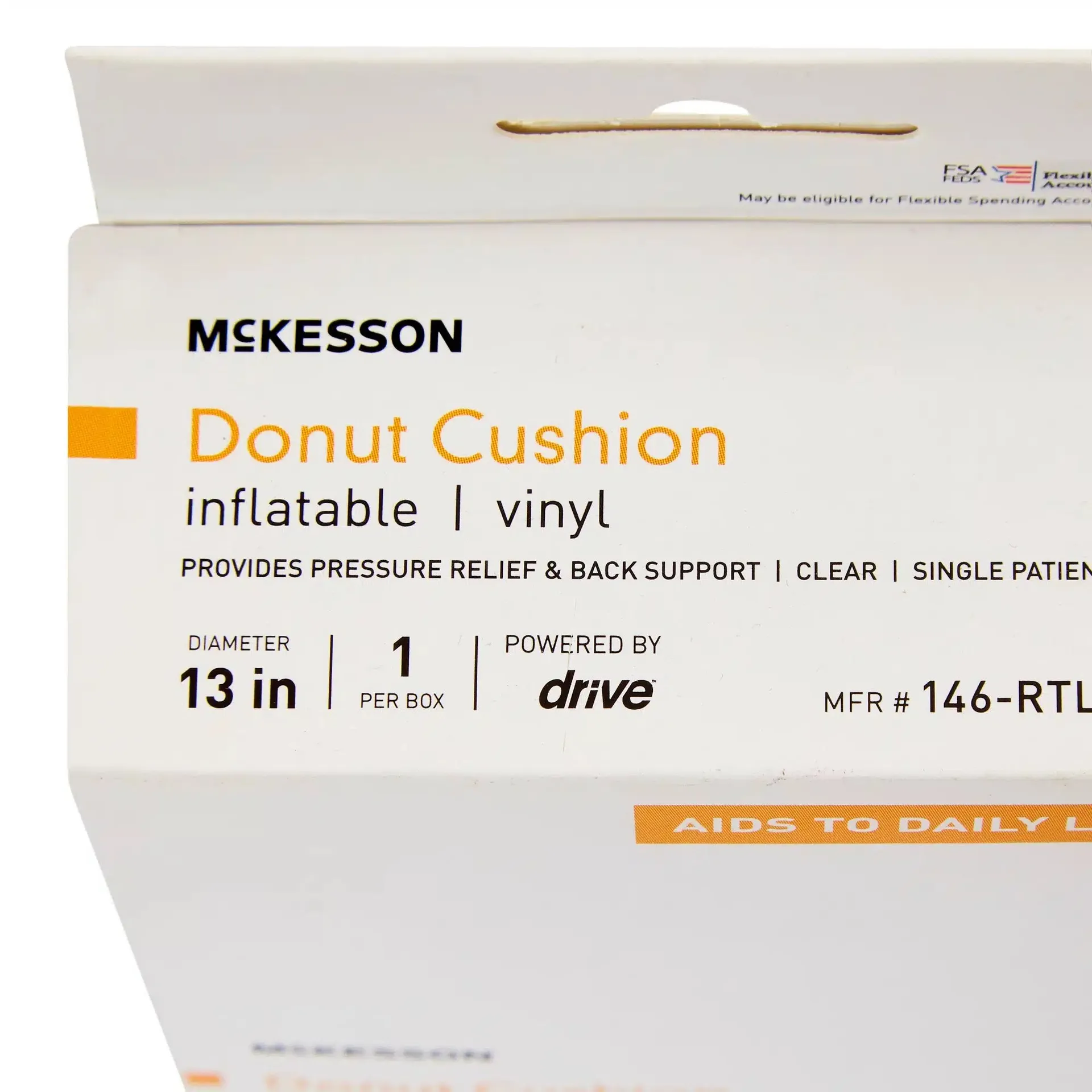 McKesson Vynal Ring Cushion White - Image 4