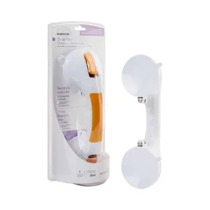 McKesson White & Yellow Plastic Suction-Cup Grab Bar McKesson White & Yellow Plastic Suction-Cup Grab Bar
