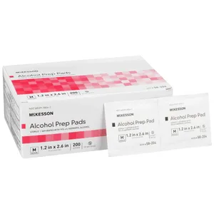 McKesson Alcohol Prep Pad 70% Strength Isopropyl Alcohol Individual Packet McKesson Alcohol Prep Pad 70% Strength Isopropyl Alcohol Individual Packet