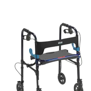 Drive Medical Clever Lite Walker Rollator, Adult, 8″ Wheels, Flame Blue Drive Medical Clever Lite Walker Rollator, Adult, 8″ Wheels, Flame Blue