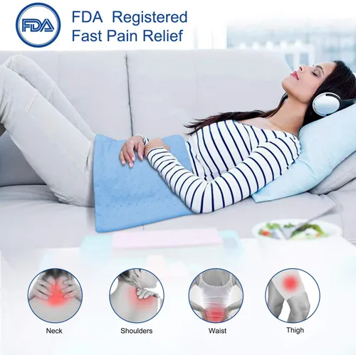 Blue Jay HEAT IT UP Rapid Heat Heating Pad 12"x24", Washable with Controller & Timer - Image 4