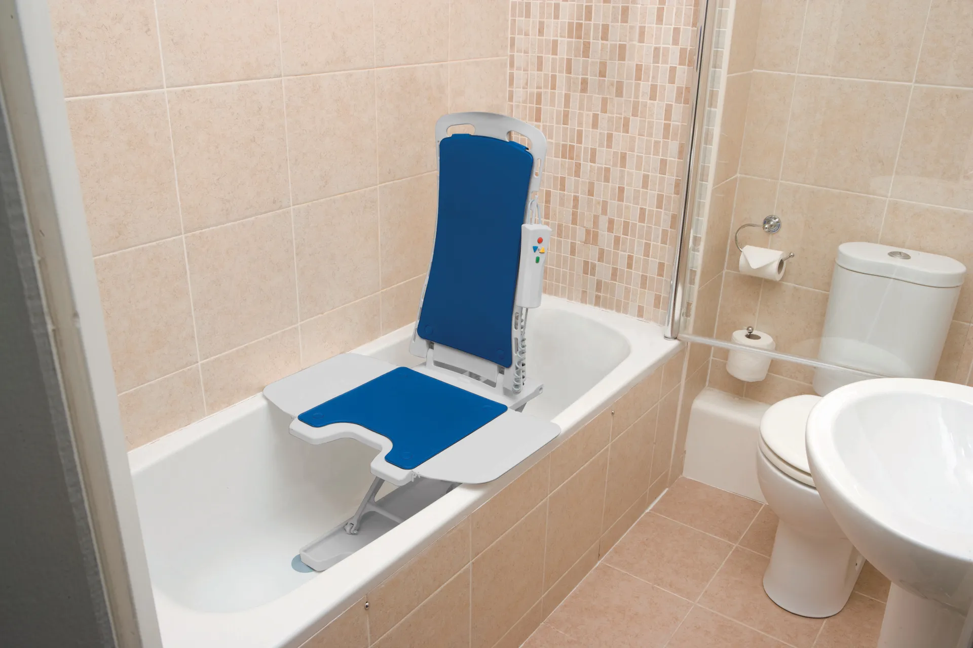 Drive Medical Whisper Ultra Quiet Bath Lift, Blue - Image 4