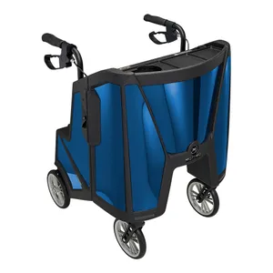 McKesson Tour 4 Wheel Rollator Adjustable Height & Folding Carbon Fiber Frame McKesson Tour 4 Wheel Rollator Adjustable Height & Folding Carbon Fiber Frame