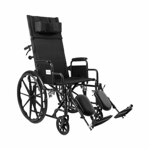 McKesson Reclining Wheelchair with Desk Length Arm & Swing-Away Elevating Legrest McKesson Reclining Wheelchair with Desk Length Arm & Swing-Away Elevating Legrest