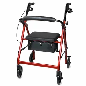 McKesson Folding Aluminum 4 Wheel Rollator McKesson Folding Aluminum 4 Wheel Rollator