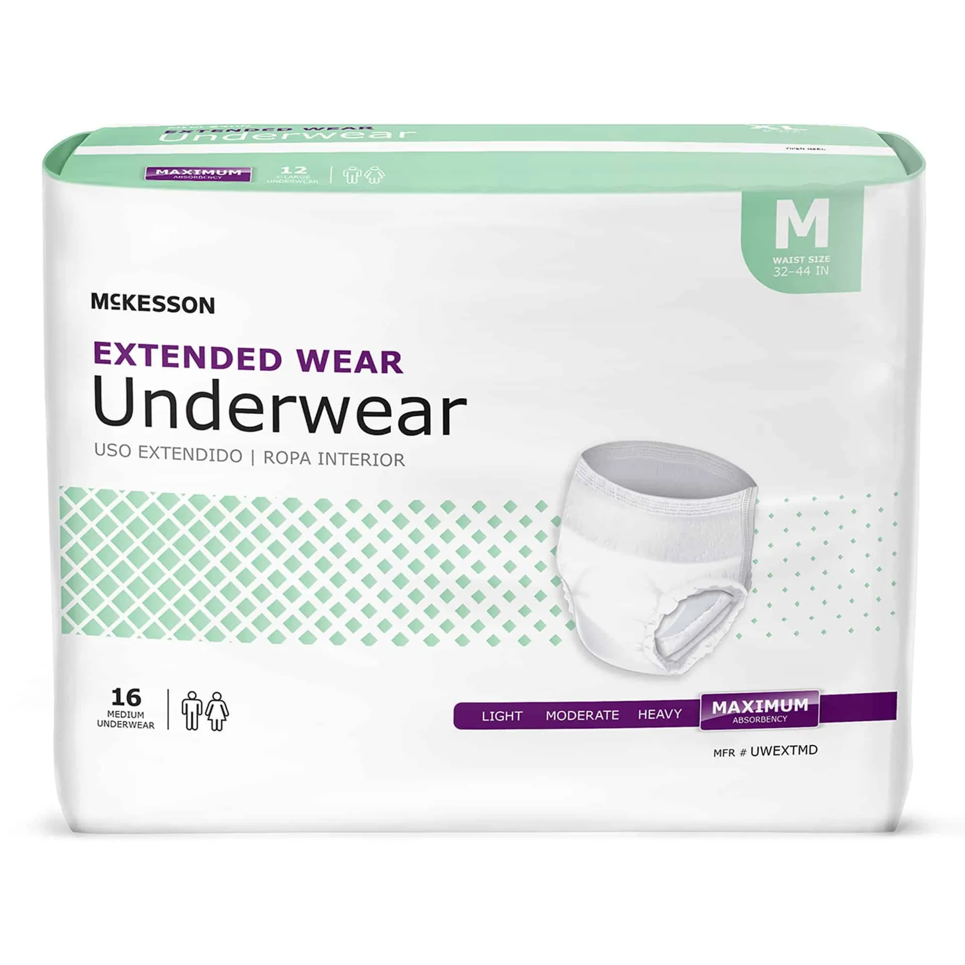 McKesson Adult Absorbent Underwear, Disposable Pull On & Tear Away McKesson Adult Absorbent Underwear, Disposable Pull On & Tear Away