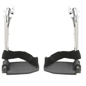 Drive Medical Chrome Swing Away Footrests with Aluminum Footplates, 1 Pair Drive Medical Chrome Swing Away Footrests with Aluminum Footplates, 1 Pair