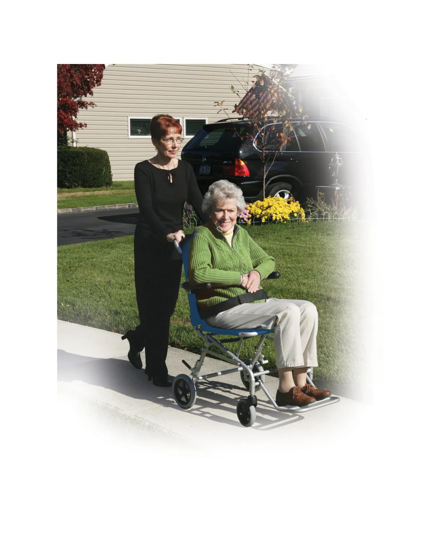 Drive Medical Super Light Folding Transport Wheelchair with Carry Bag - Image 4