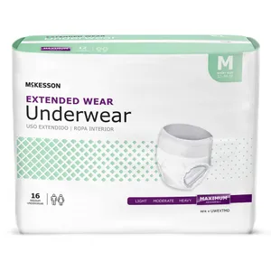 McKesson Adult Absorbent Underwear, Disposable Pull On & Tear Away McKesson Adult Absorbent Underwear, Disposable Pull On & Tear Away