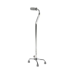 McKesson Adjustable Steel Offset Small Base Quad Cane McKesson Adjustable Steel Offset Small Base Quad Cane