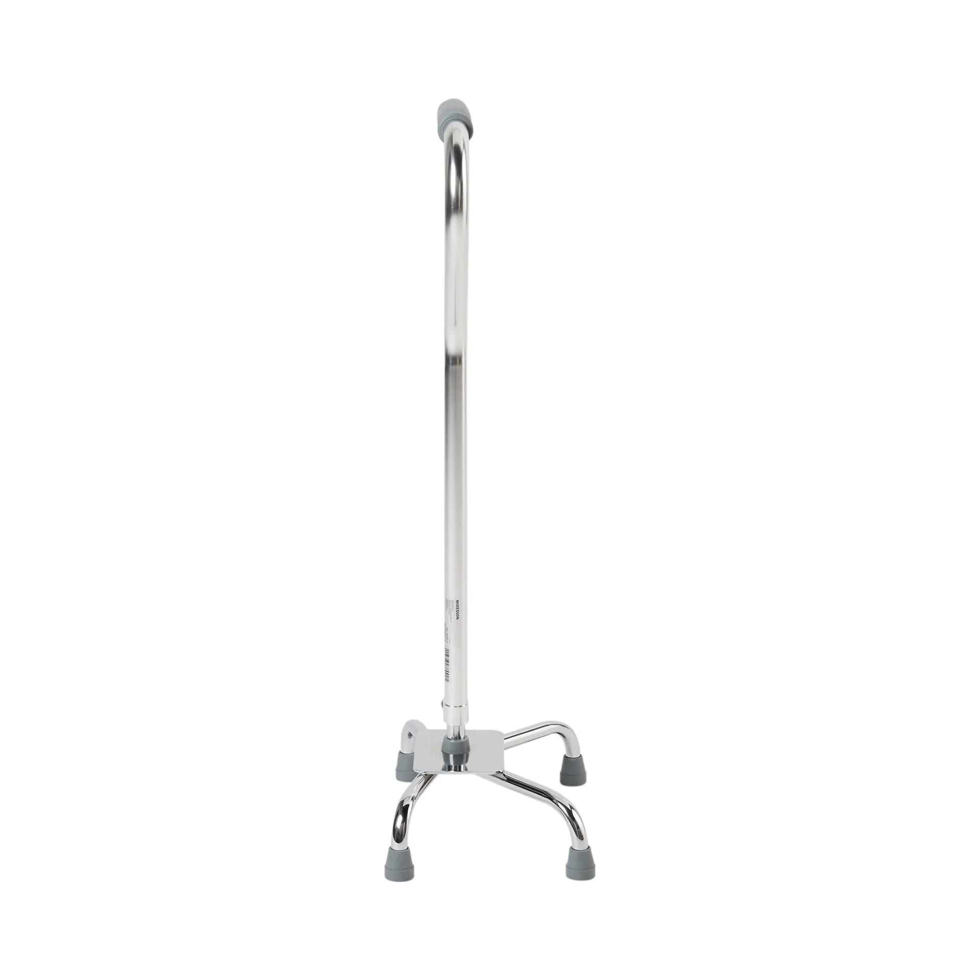 McKesson Steel Chrome Offset Quad Cane With Large Base McKesson Steel Chrome Offset Quad Cane With Large Base