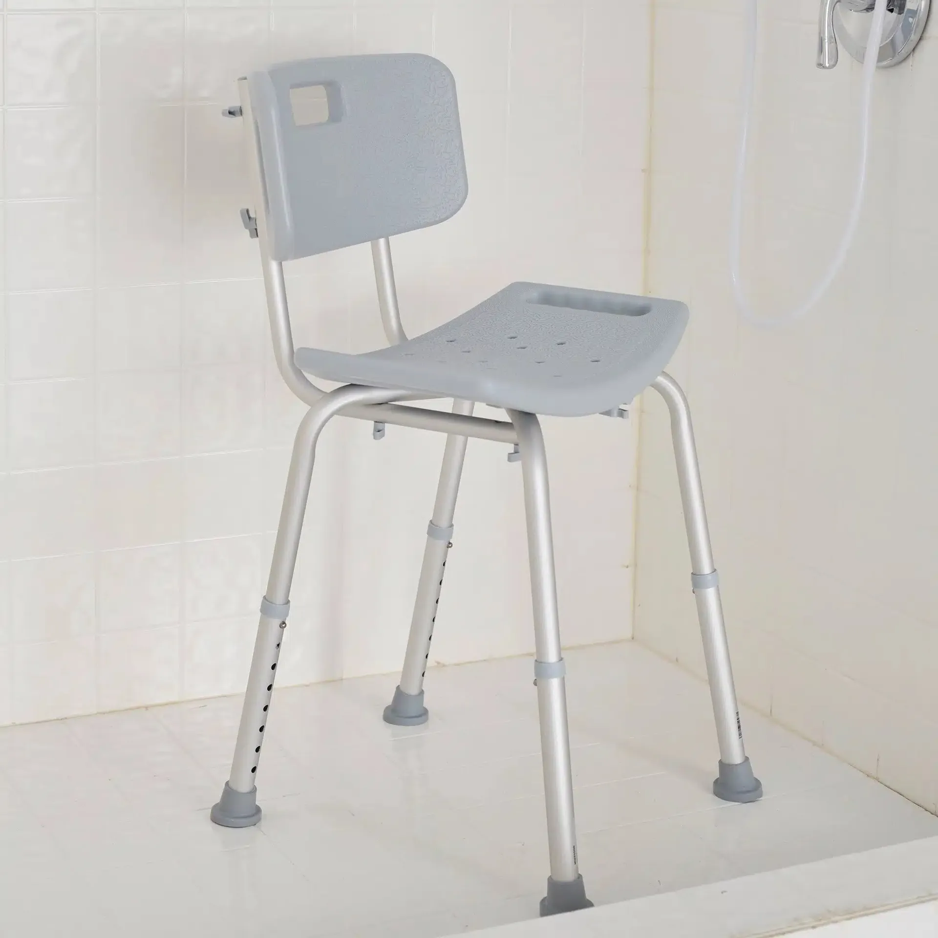 McKesson Aluminum Bath Bench With Removable Backrest - Image 2