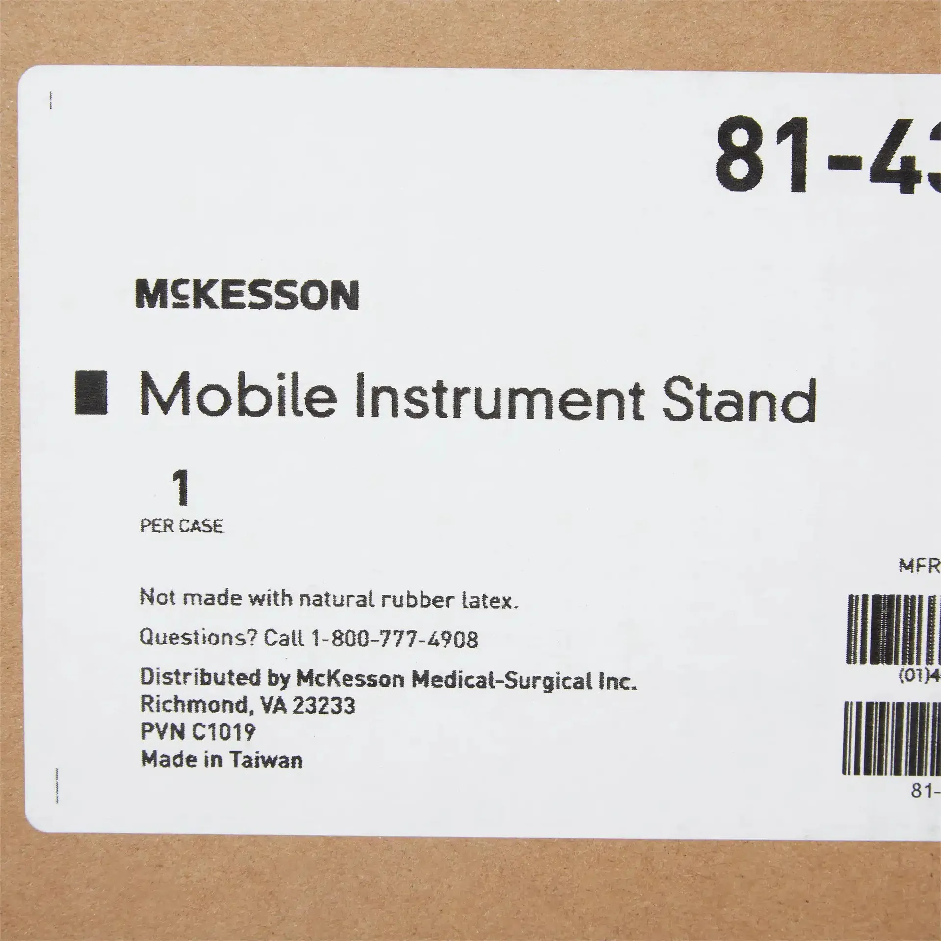 McKesson Instrument Tray Stand Five Leg Base - Image 3