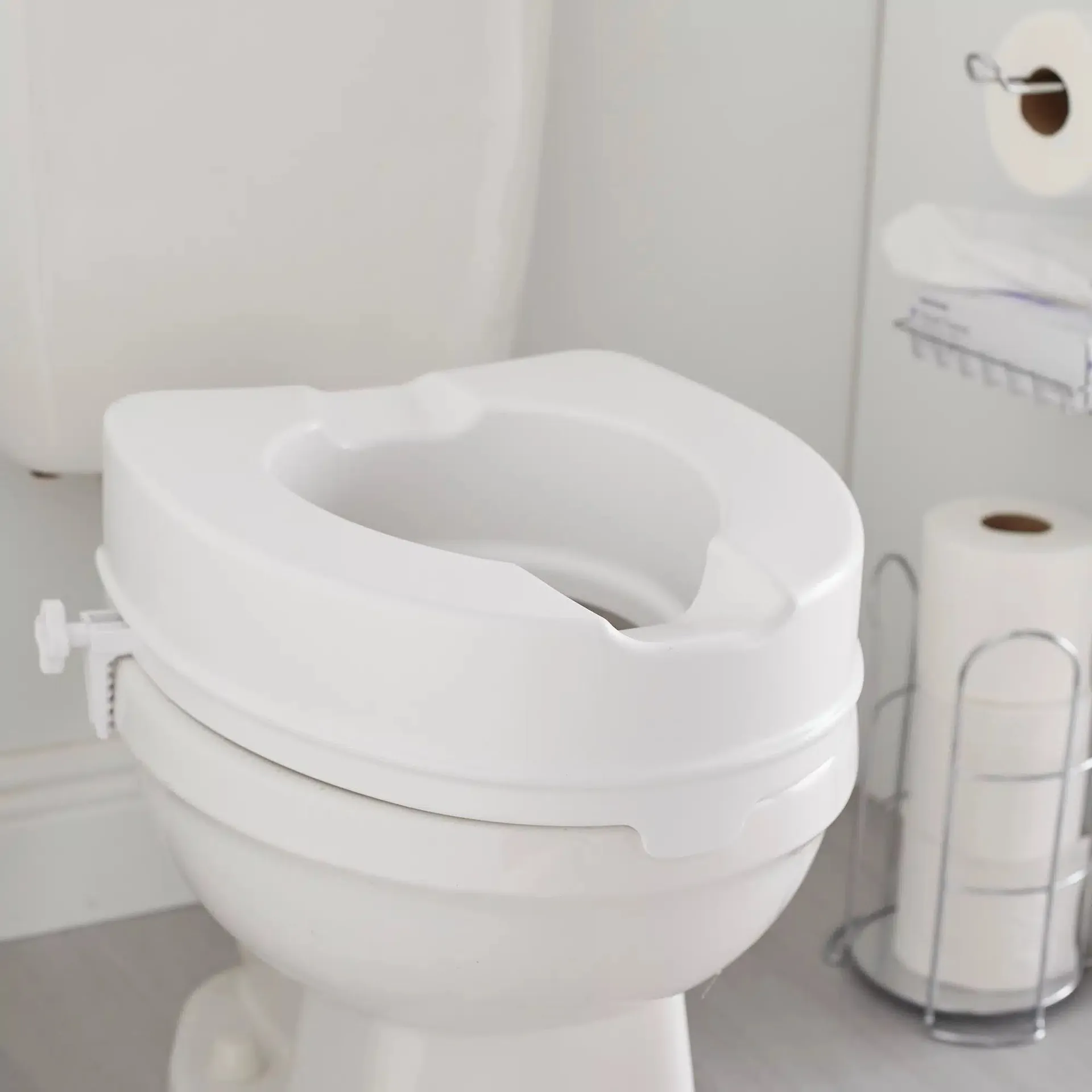 McKesson Raised Toilet Seat, 4-Inch Height - Image 6