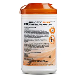 Sani-Cloth® Bleach Surface Disinfectant Cleaner Premoistened Germicidal Bleach Scent Wipes X-Large Canister Sani-Cloth® Bleach Surface Disinfectant Cleaner Premoistened Germicidal Bleach Scent Wipes X-Large Canister