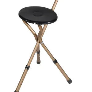 Drive Medical Folding Lightweight Cane Seat, Adjustable Height, Bronze Drive Medical Folding Lightweight Cane Seat, Adjustable Height, Bronze