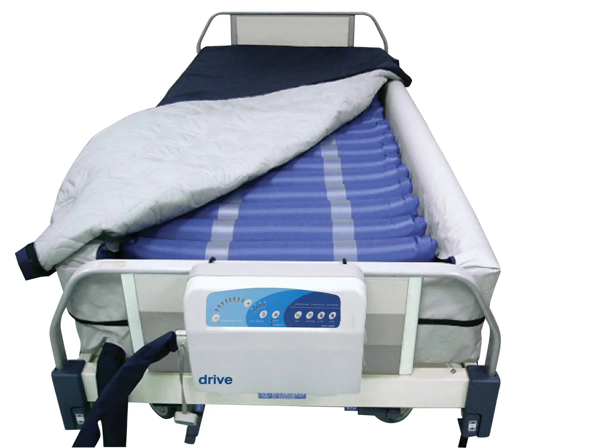 Drive Medical Med Aire Plus Defined Perimeter Low Air Loss Mattress Replacement System, with Low Pressure Alarm, 8″ Drive Medical Med Aire Plus Defined Perimeter Low Air Loss Mattress Replacement System, with Low Pressure Alarm, 8″