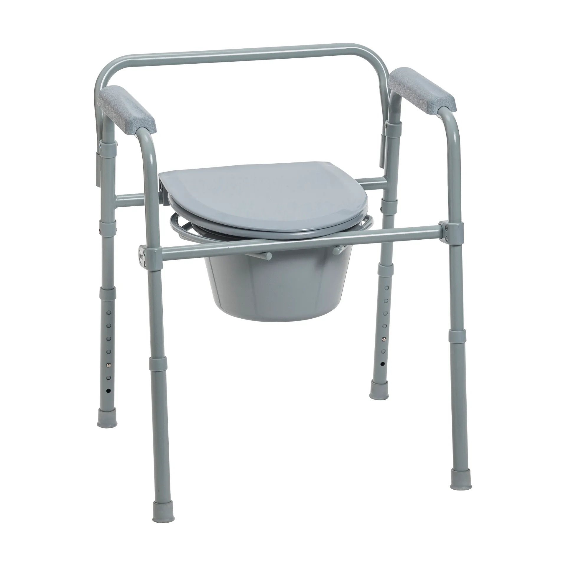Drive Medical PreserveTech Steel Folding Bedside Commode - Image 2
