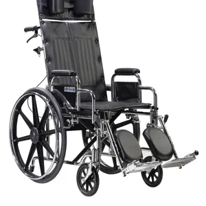 Drive Medical Sentra Reclining Wheelchair, Detachable Desk Arms, 22″ Seat Drive Medical Sentra Reclining Wheelchair, Detachable Desk Arms, 22″ Seat