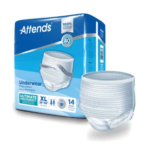 Attends Advanced Underwear, Heavy Absorbent Adult Underwear, Unisex Attends Advanced Underwear, Heavy Absorbent Adult Underwear, Unisex