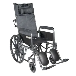 Drive Medical Silver Sport Reclining Wheelchair with Elevating Leg Rests Drive Medical Silver Sport Reclining Wheelchair with Elevating Leg Rests