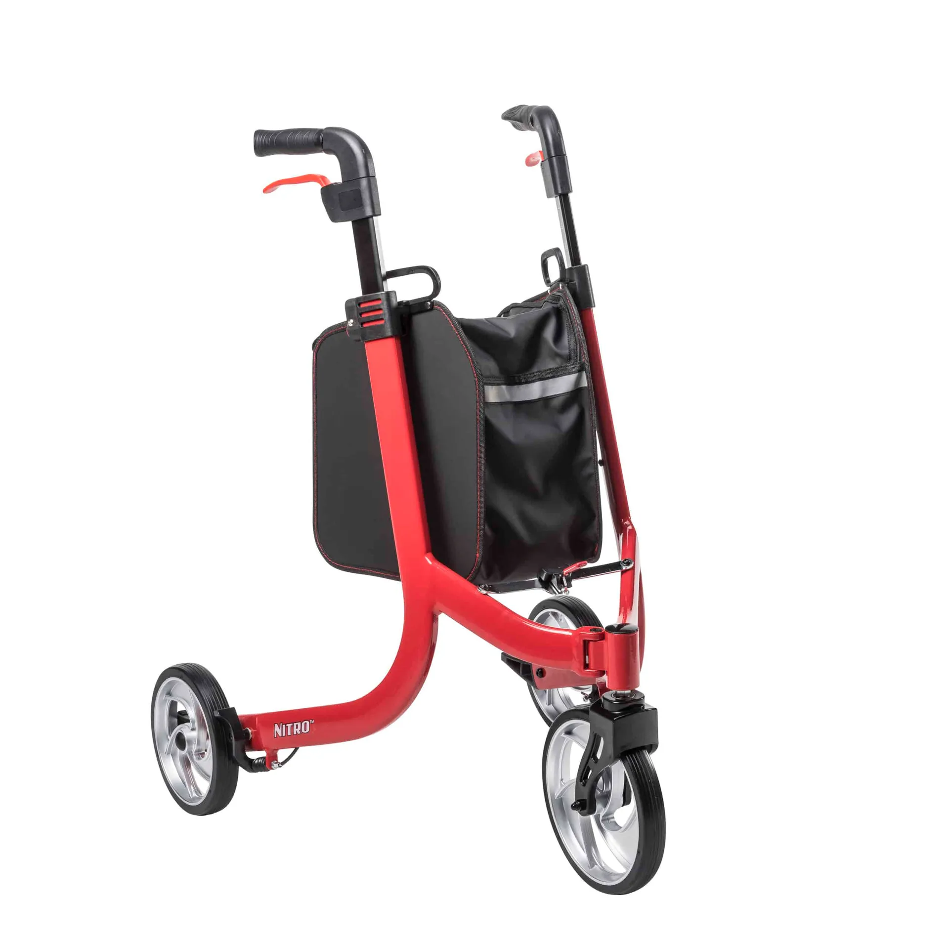 Drive Medical Nitro Euro Style 3-Wheel Rollator Rolling Walker Drive Medical Nitro Euro Style 3-Wheel Rollator Rolling Walker